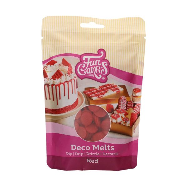 FUNCAKES Deco Melts Rood 250 gram