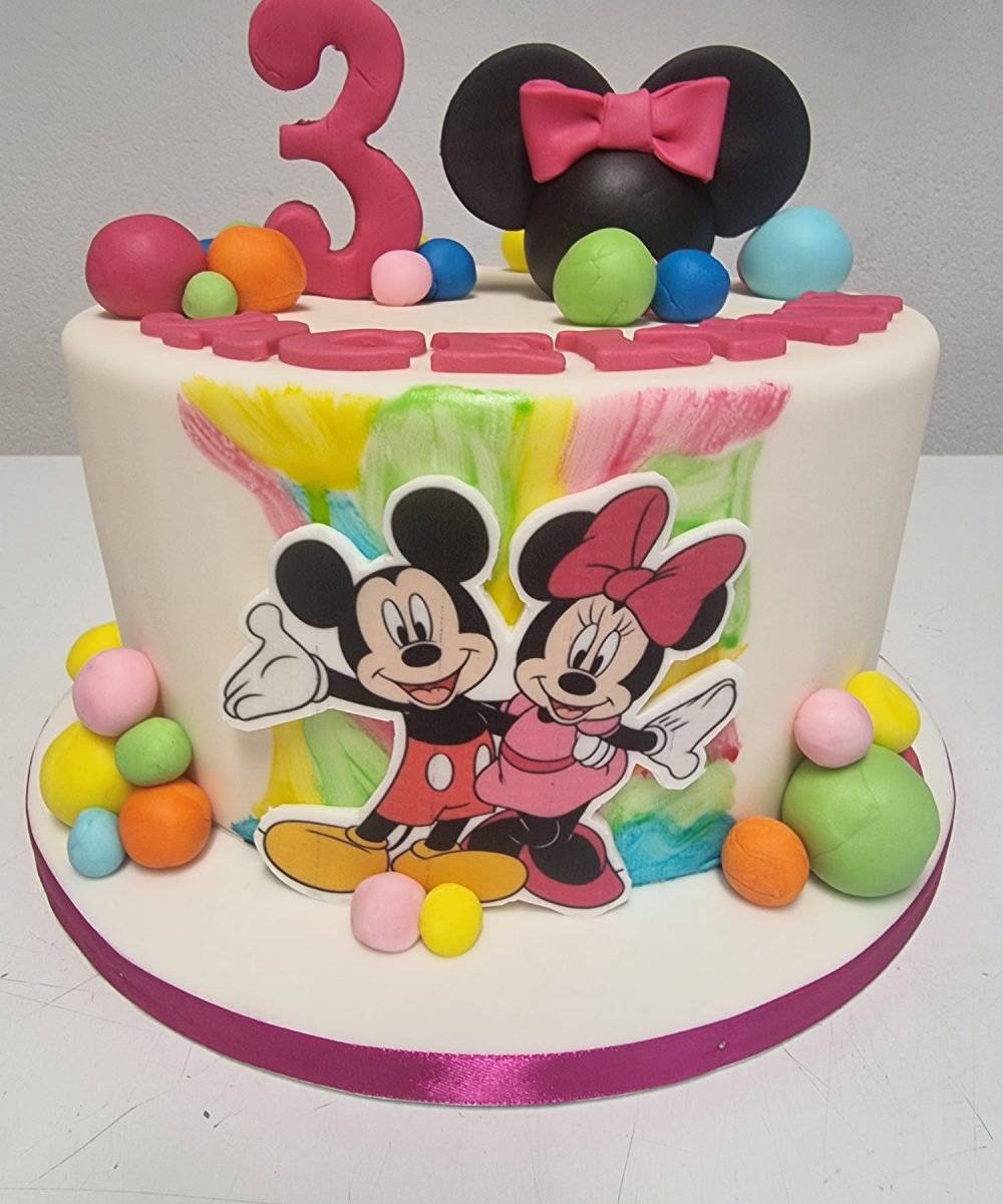 Micky en Minnie Mouse taart